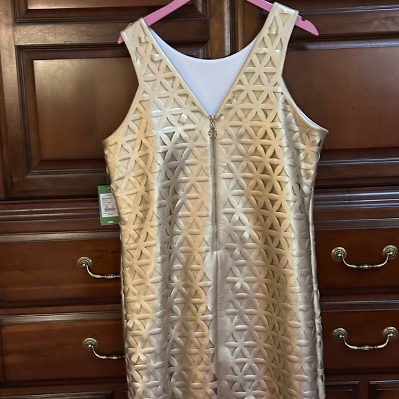 Lilly Pulitzer Gold Braided Dress NWT XL 50% OFF - Picture 2 of 4